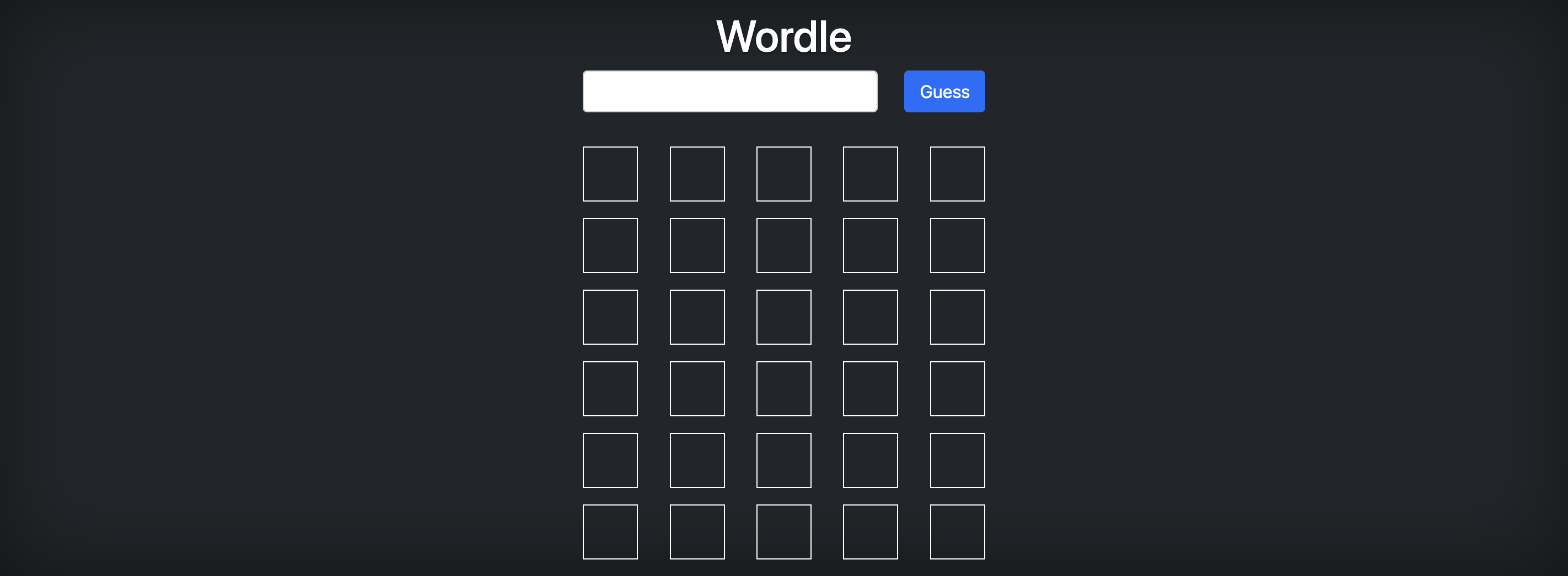 JavaScript Wordle game project